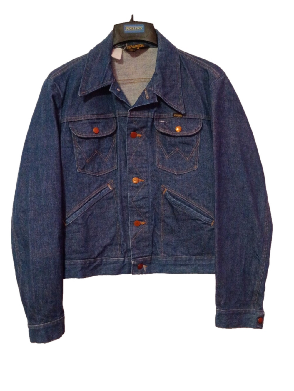 60's -70's Vintage Wrangler Men's Denim Trucker Jacket Made In The USA